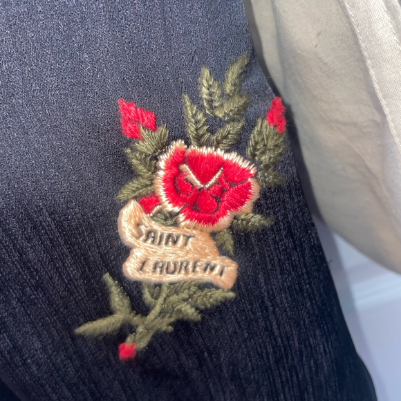 Saint Laurent Embroidered Bomber Jacket - Picture 6 of 8